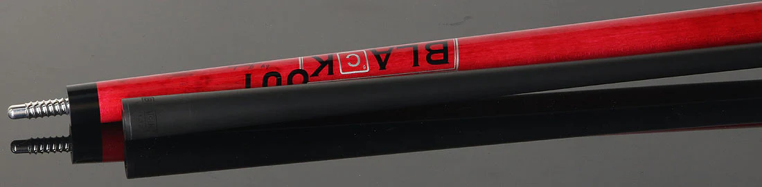 Jacoby BlaCkOut JACBKOUTSGRD Sport Wrap Carbon Fiber Break/Jump Cue - Red - Image 4