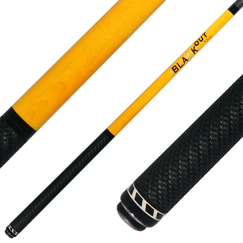 Jacoby BlaCkOut JACBKOUTSGYEL Sport Wrap Carbon Fiber Break/Jump Cue - Yellow