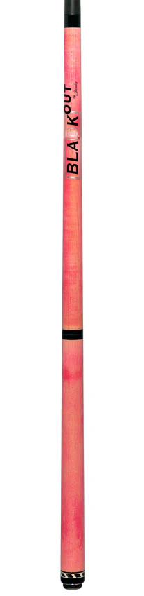 Jacoby BlaCkOut JACBKOUTPK No Wrap Break/Jump Cue - Pink - Image 6