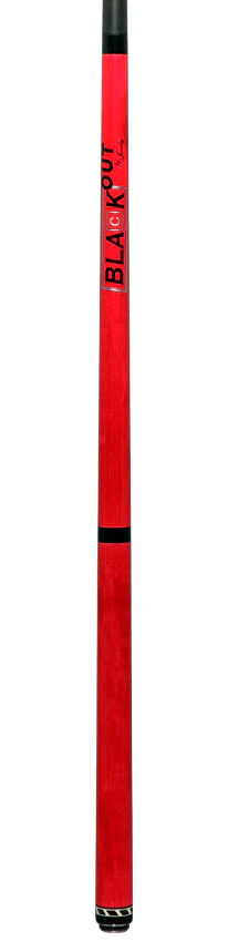Jacoby BlaCkOut JACBKOUTRD No Wrap Break/Jump Cue - Red - Image 6