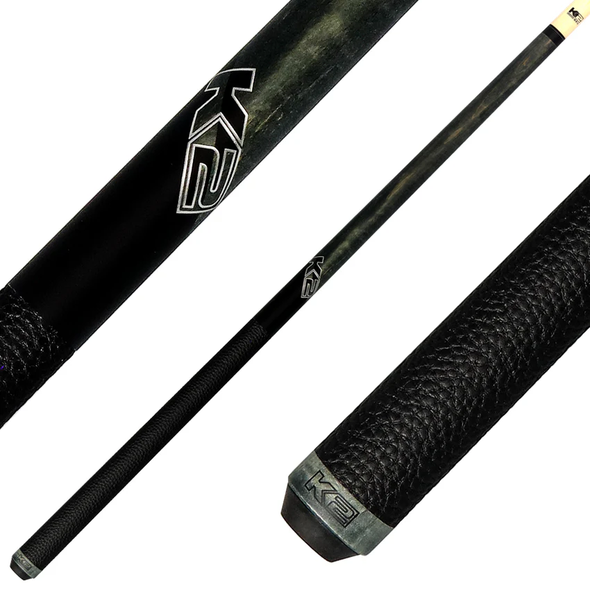 K2 KLCGY Pool Cue with Leather Wrap