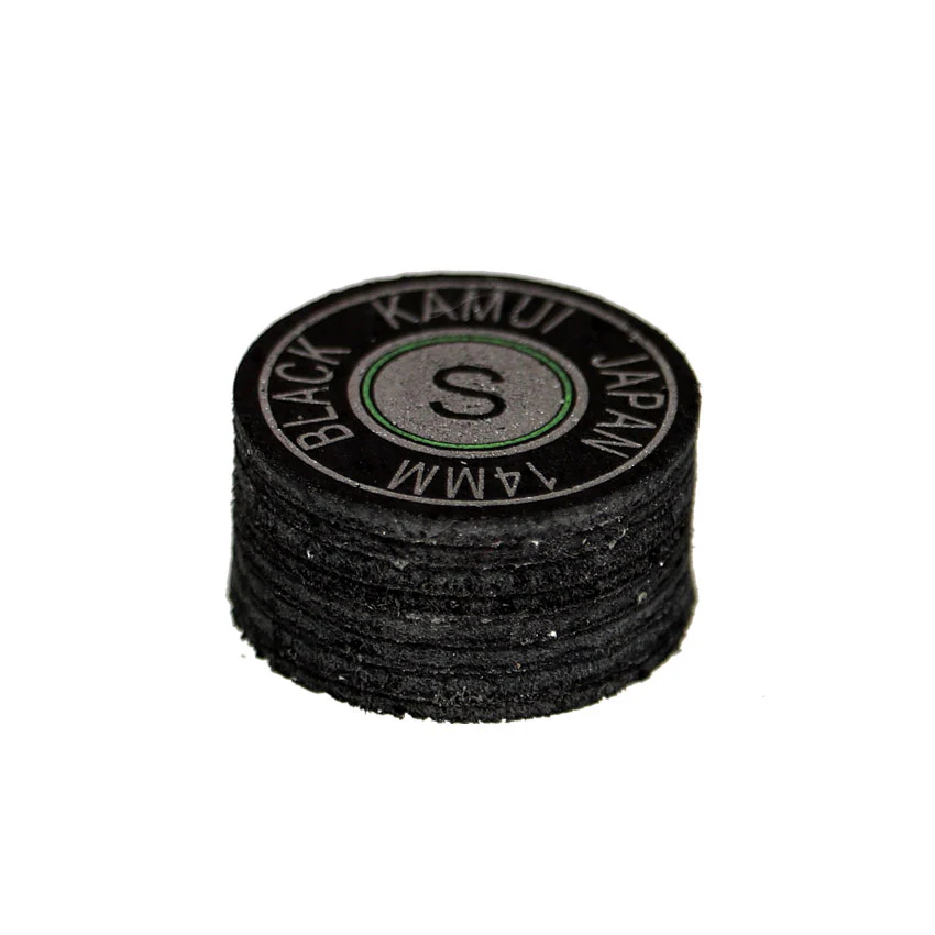 Kamui Black Laminated Leather Pool Cue Tips - Image 3