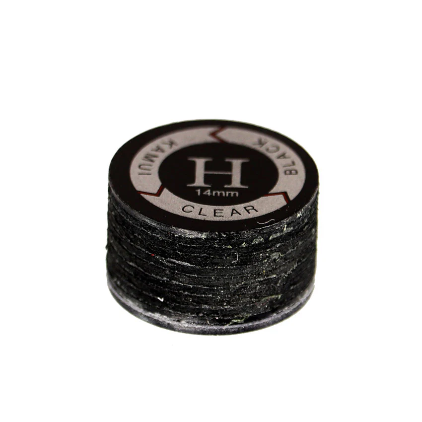 Kamui Clear Black Laminated Leather Pool Cue Tips - Image 5