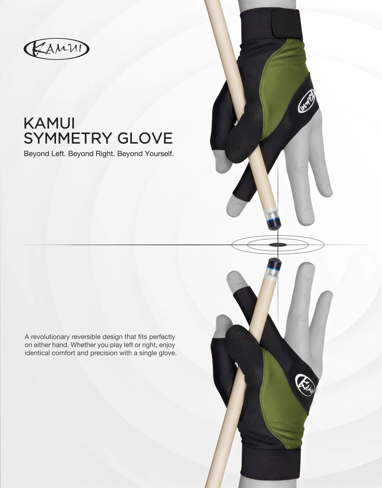 Kamui Green Symmetry Billiard Glove - Universal Hand - Image 4