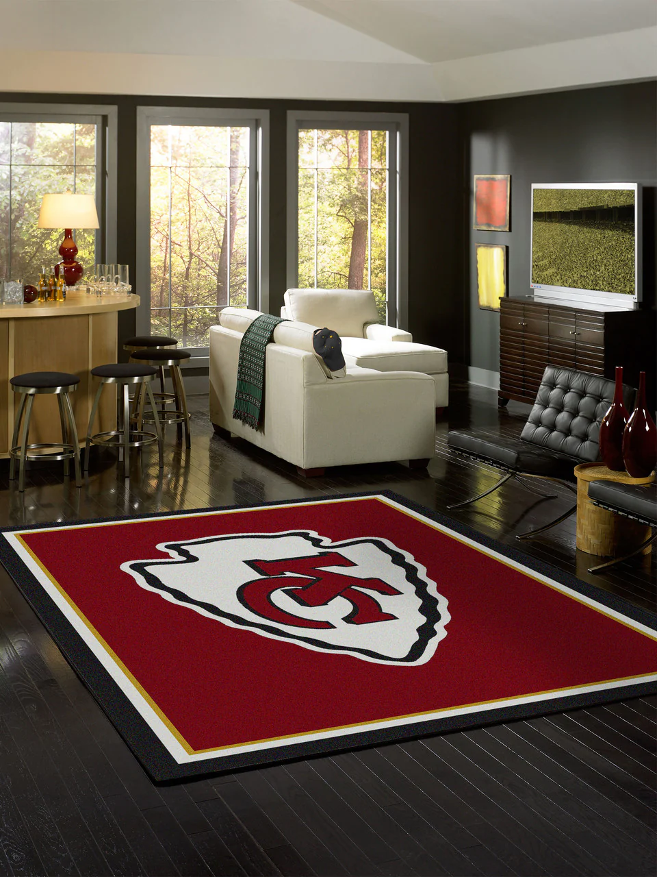 Kansas City Chiefs Rug Team Spirit - Image 3