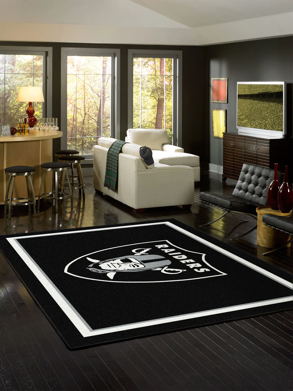 Las Vegas Raiders Rug Team Spirit - Image 3
