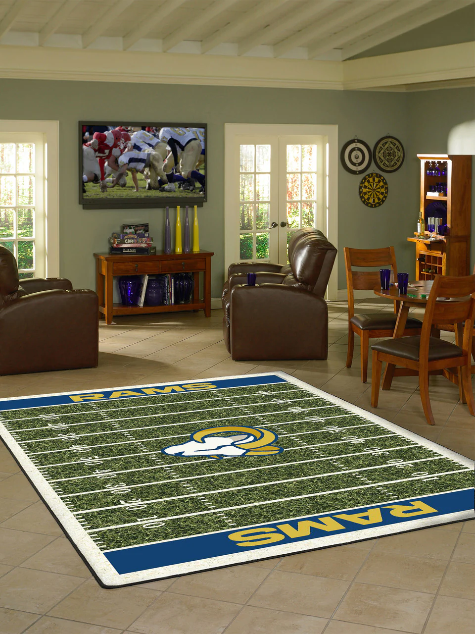 Los Angeles Rams Rug Home Field - Image 3