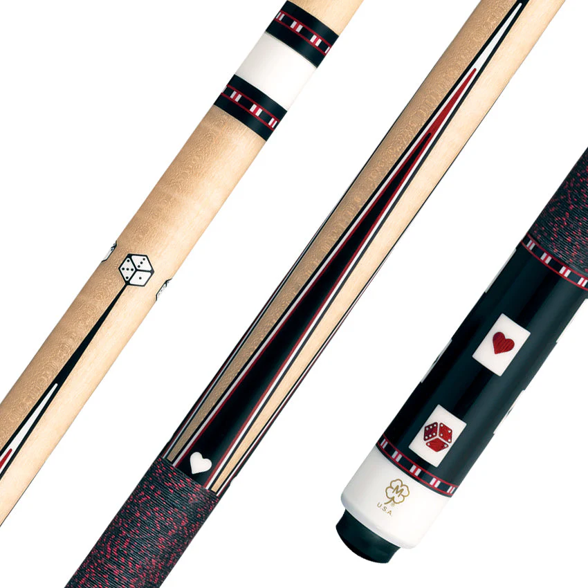 McDermott MCD50J 50th Anniversary Series Pool Cue Curly Maple with Ebony Points and all Maple Shaft and Commemorative 1x1 Case - Image 4