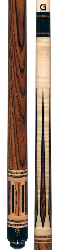 McDermott G807C Cue of the Month with G-Core Shaft - Curly Maple with Bocote and Black Urethane Inlays - Image 3