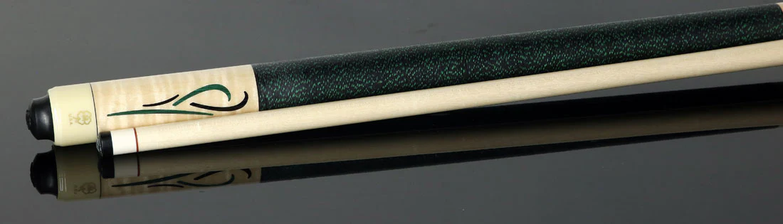 McDermott G416C2 Cue of the Month - Curly Maple with Green Malachite and Black Urethane Inlays with G-Core Shaft - Image 2