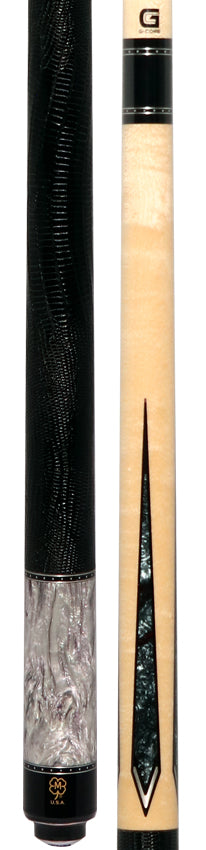 McDermott G430 G Series Pool Cue - Birdseye Maple with Purple Pearl Points and Lizard Leather Wrap - Image 3