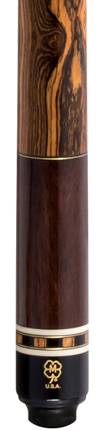 McDermott G520 G Series No Wrap Pool Cue - Rosewood with Bocote Points and Wrap Section - Image 2