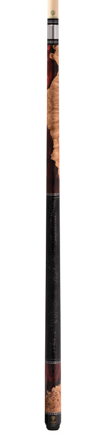 McDermott H1450 H-Series Pool Cue - Vampire Night ShokWood with Black Lizard Leather Wrap - Image 4
