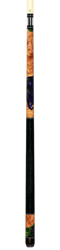 McDermott H1453 H-Series Pool Cue - Zombie Night ShokWood with Lizard Leather Wrap - Image 4