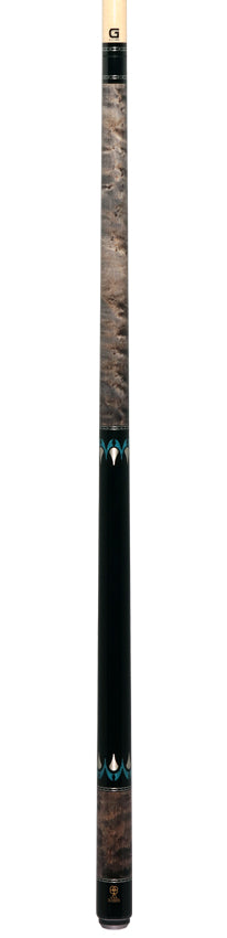 McDermott H650 H-Series No Wrap Pool Cue - Gray Stained Birdseye Maple Forearm with Black Urethane Wrap Handlle - Image 4