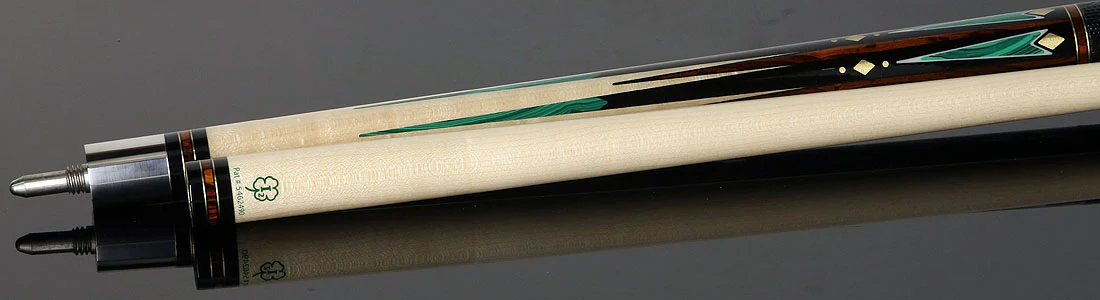 McDermott MCD50 50th Anniversary Series Pool Cue -Birdseye Maple with Ebony, Cocobolo, and Malachite Points Cue with i2 Shaft and Commemorative 1x1 Case - Image 5