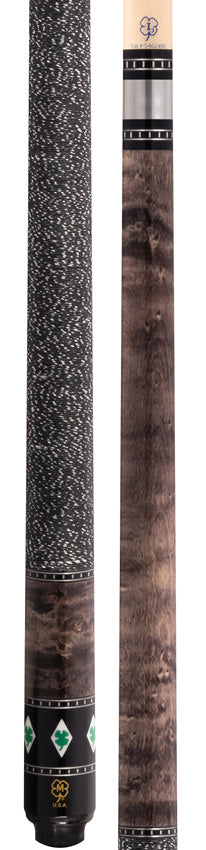 McDermott SL03 Select Series Cue - Light Gray Stain with Clover Inlays - Image 3