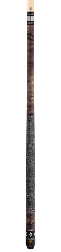 McDermott SL03 Select Series Cue - Light Gray Stain with Clover Inlays - Image 4