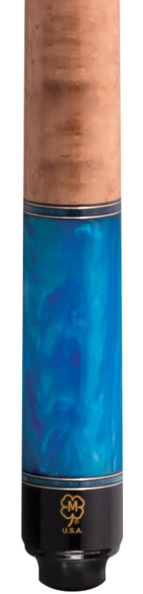 McDermott SL05 Select Series Cue -Pacific Blue and Natural Maple with Blue Pearl - Image 2