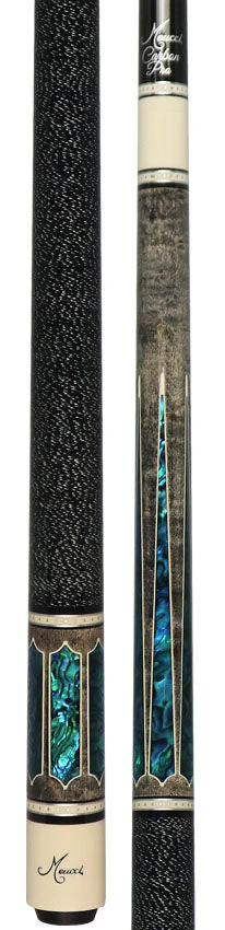 Meucci Century Series 2020GYBLBKWHC Pool Cue - Gray - Blue Pearl - Black/White Wrap with Carbon Shaft - Image 5