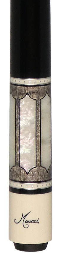 Meucci Century Series 2020GYMOPBKC Pool Cue - Gray - Mother of Pearl - Black Wrap with Carbon Shaft - Image 4