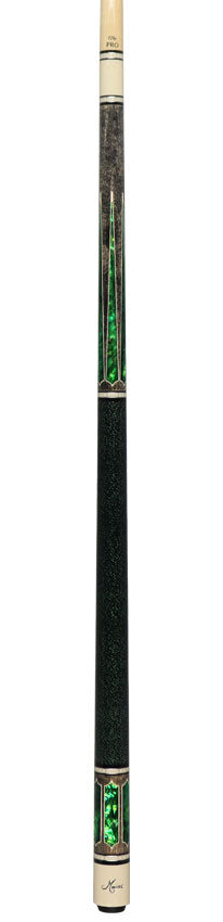 Meucci Century Series 2020GYGRBKGRP Pool Cue - Gray with Green Pearl and Black/Green Wrap with Pro Shaft - Image 6