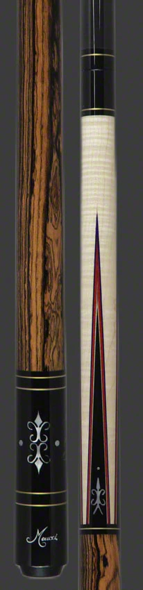 Meucci Natural Wood Series ANW3C Pool Cue - Birdseye Maple and Bocote with Carbon Shaft - Image 3
