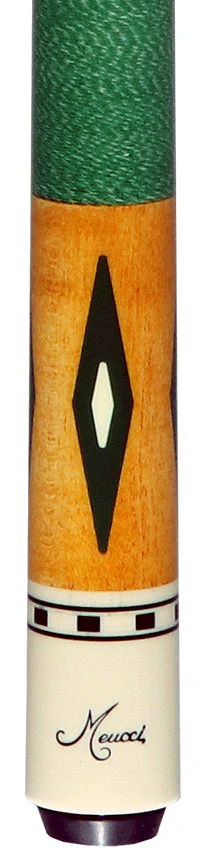 Meucci Economy Series EC7G Pool Cue - Green with Pro Shaft - Image 2
