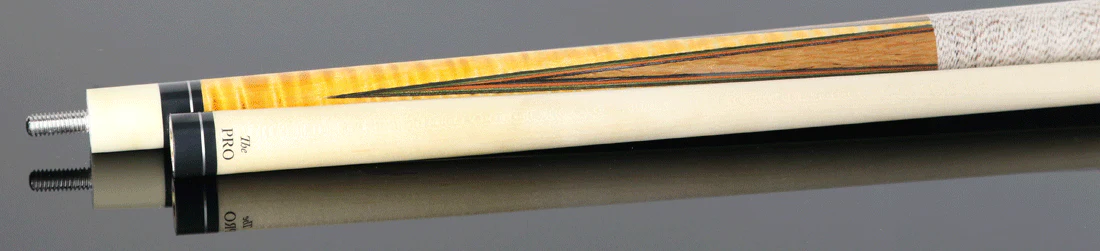 Meucci ECHO-1 Pool Cue - Curly Maple with Tulipwood Points and "The Pro" Shaft - Image 3