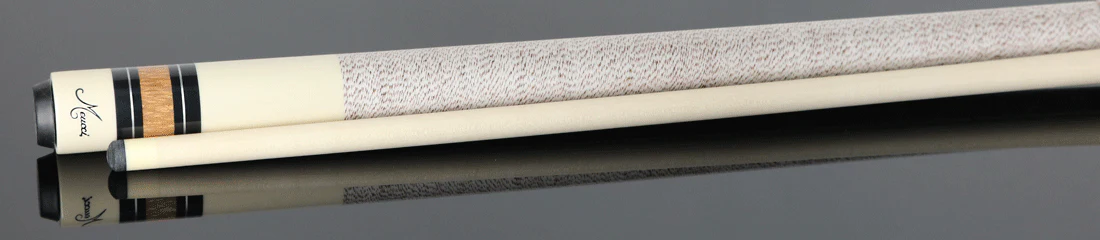 Meucci Ultra Piston UP-1 Pool Cue - Imitation Ivory with Tulipwood Points and "The Pro" Shaft - Image 3