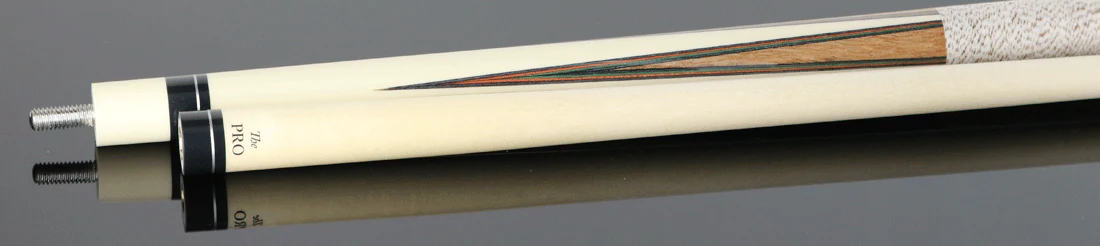 Meucci Ultra Piston UP-1 Pool Cue - Imitation Ivory with Tulipwood Points and "The Pro" Shaft - Image 4
