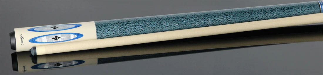 Meucci Ultra Piston UP-3 Pool Cue - German Elforyn and Metallic Blue Points with Pro Shaft - - Image 3