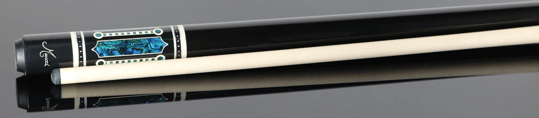 Meucci Ultra Piston UP-4M Modified Pool Cue - Ebony Stain with Abalone Points and "The Pro" Shaft - Image 3