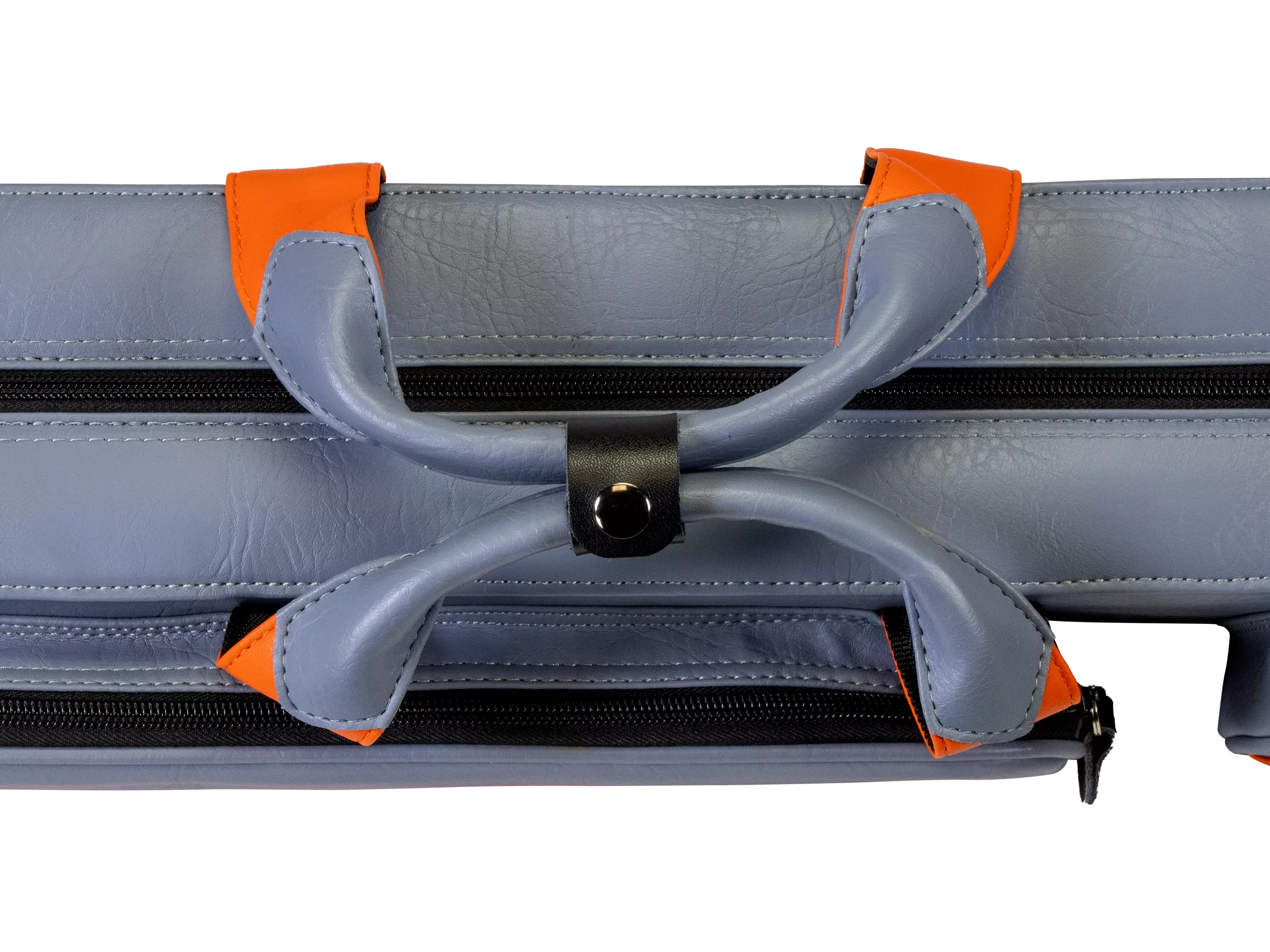 Molinari Flat Butterfly 2x4 Soft Cue Case - Gray / Orange - Image 11