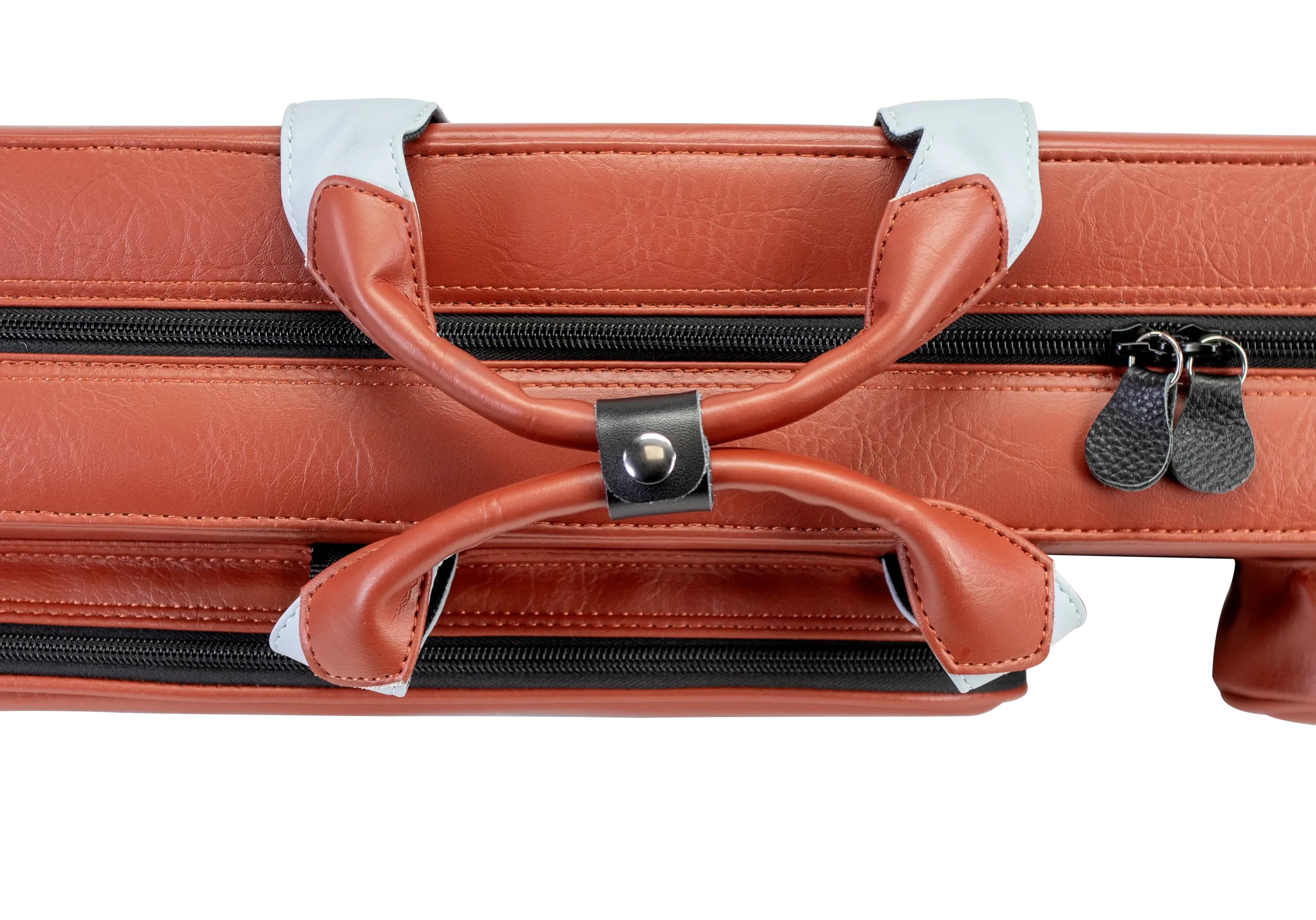 Molinari Flat Butterfly 3x6 Hard Cue Case - Brown / Light Blue - Image 11