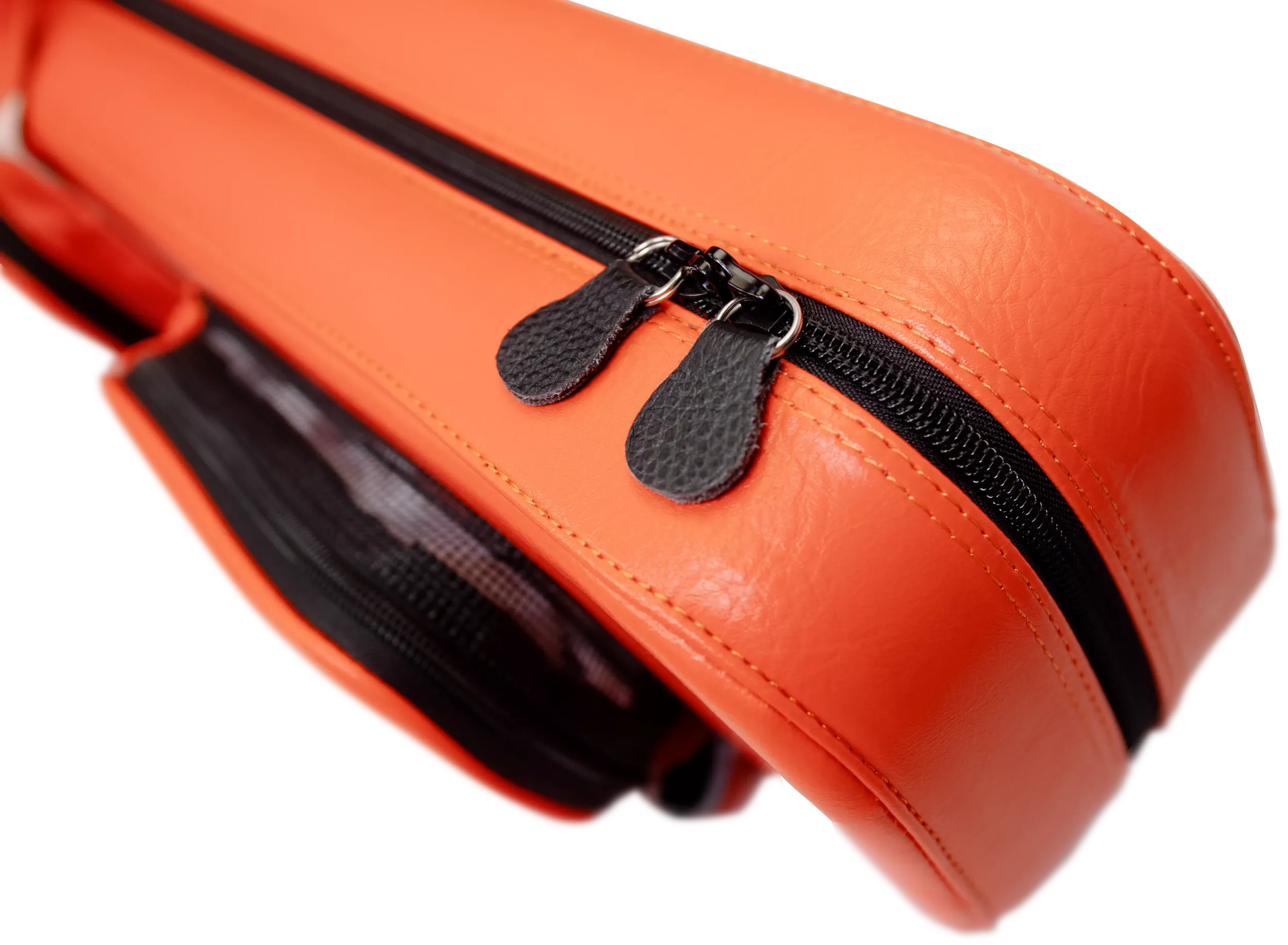 Molinari Classic Butterfly 3x6 Soft Cue Case - Orange / Light Pink - Image 13