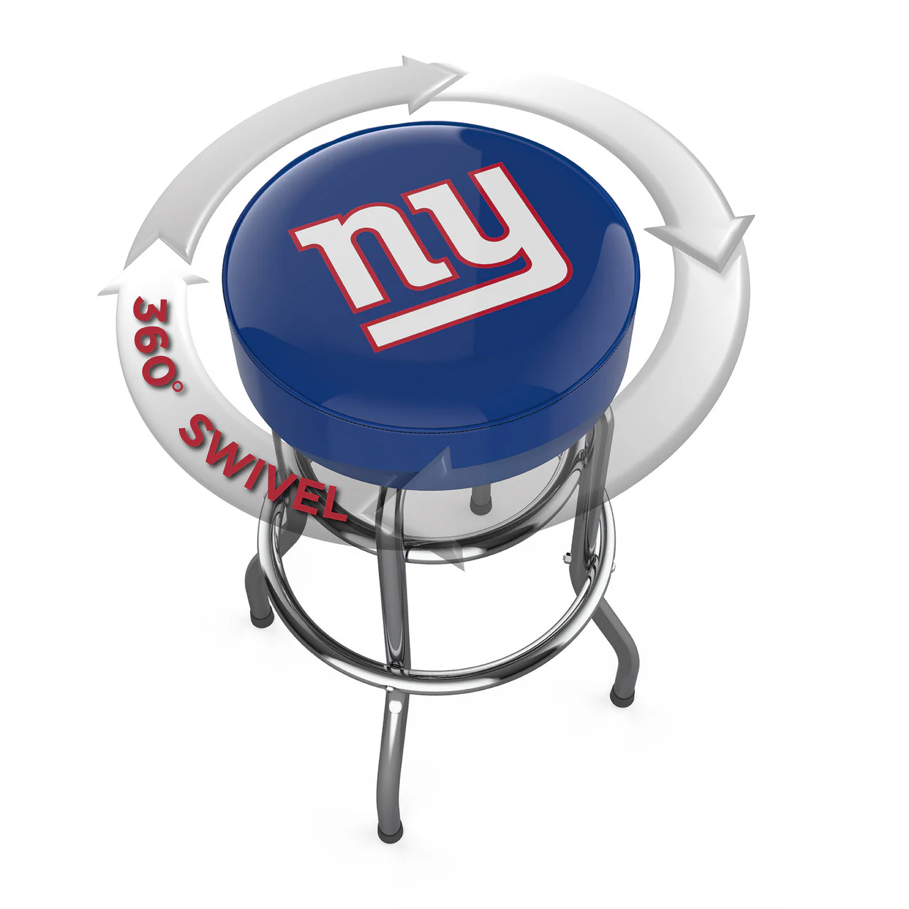 New York Giants Bar Stool Chrome - Image 4