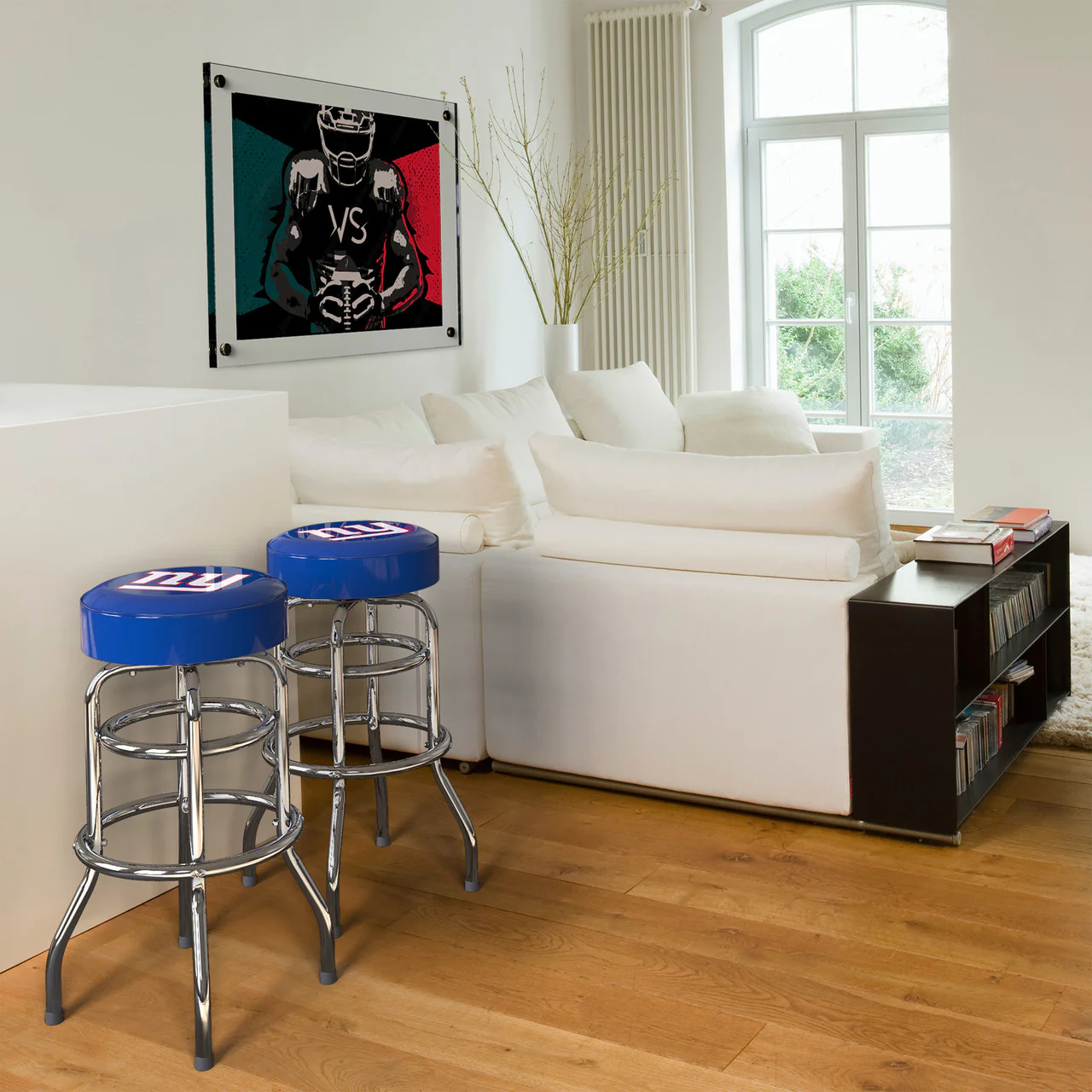 New York Giants Bar Stool Chrome - Image 5