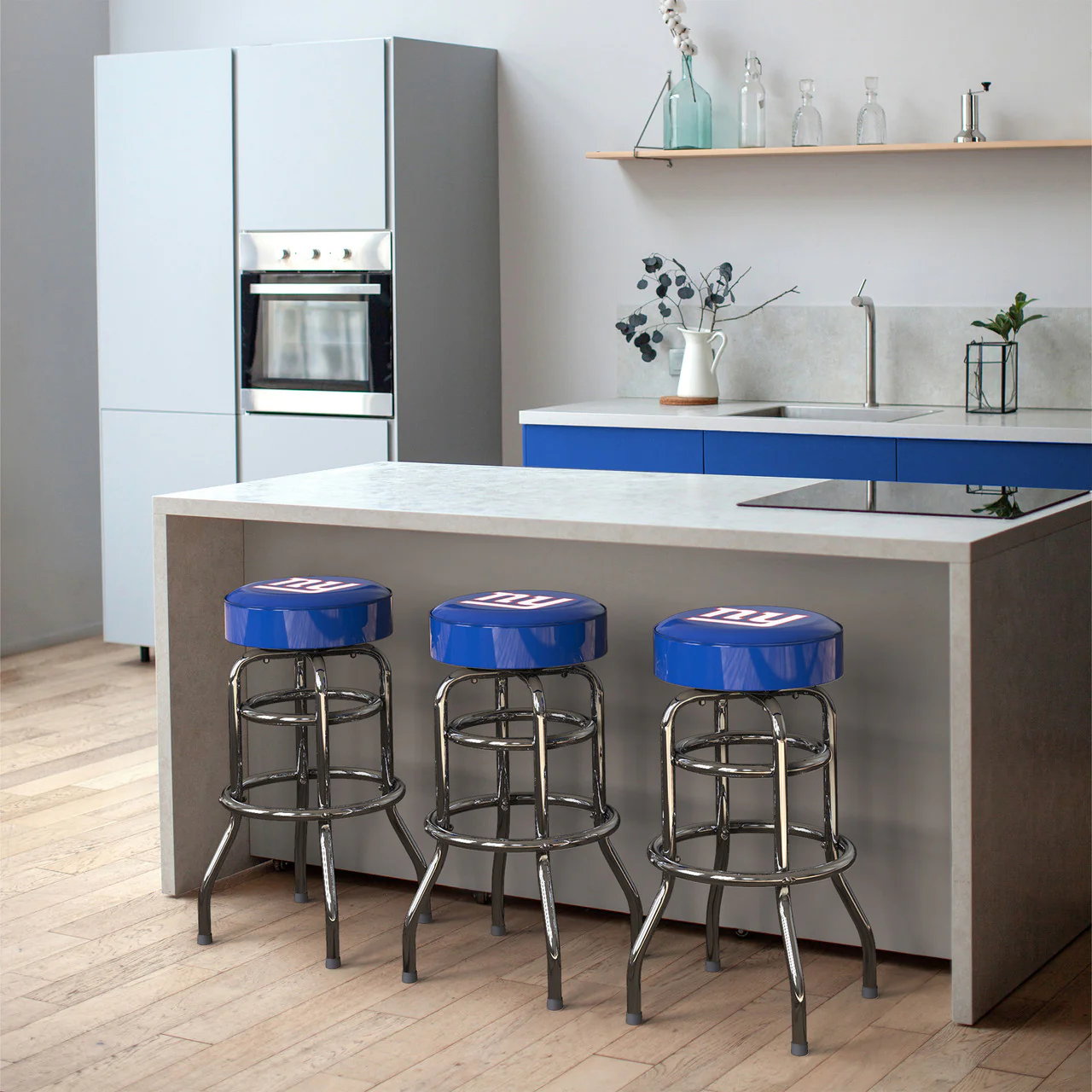 New York Giants Bar Stool Chrome - Image 6