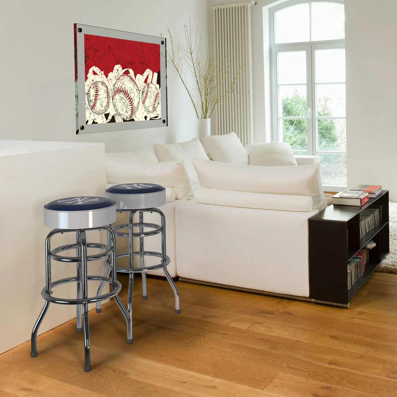 New York Yankees Bar Stool Chrome - Image 5