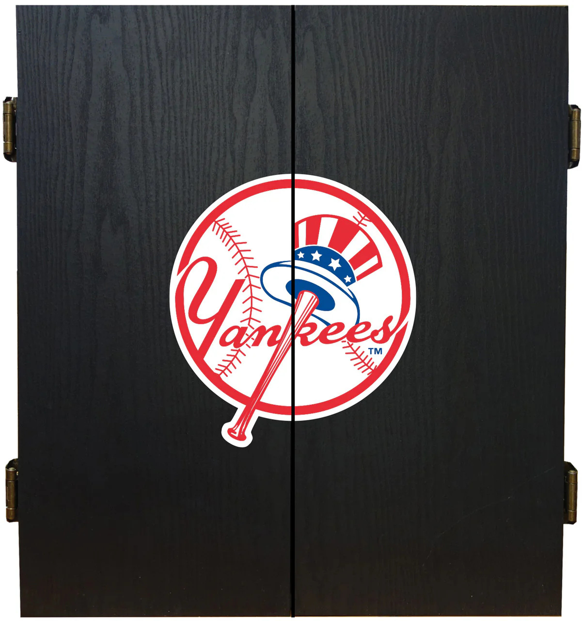 New York Yankees Dartboard Cabinet Set Fan's Choice