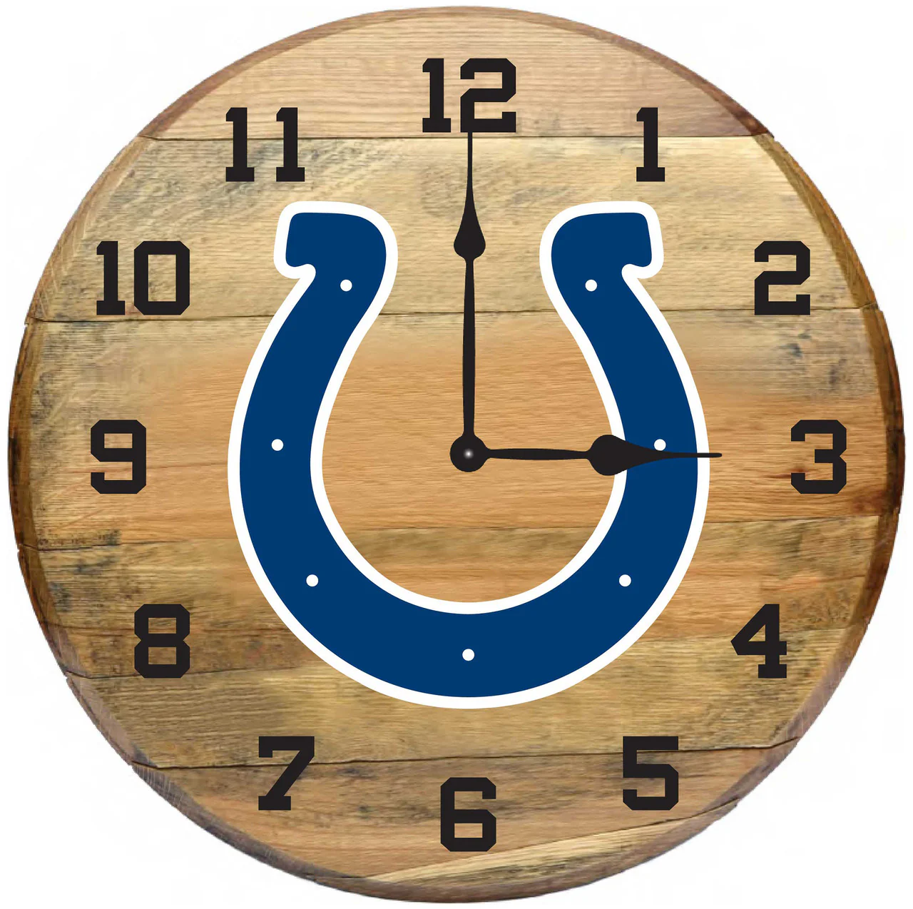 NFL Fan's Choice Oak Barrel Clock - Image 14