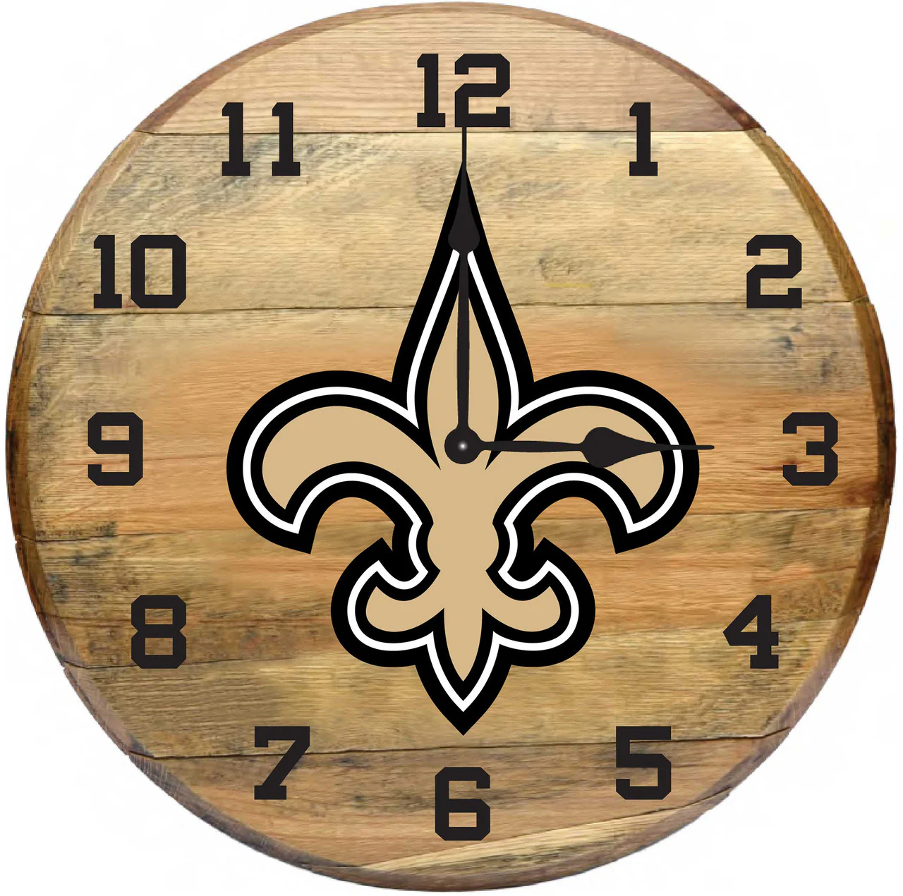 NFL Fan's Choice Oak Barrel Clock - Image 23