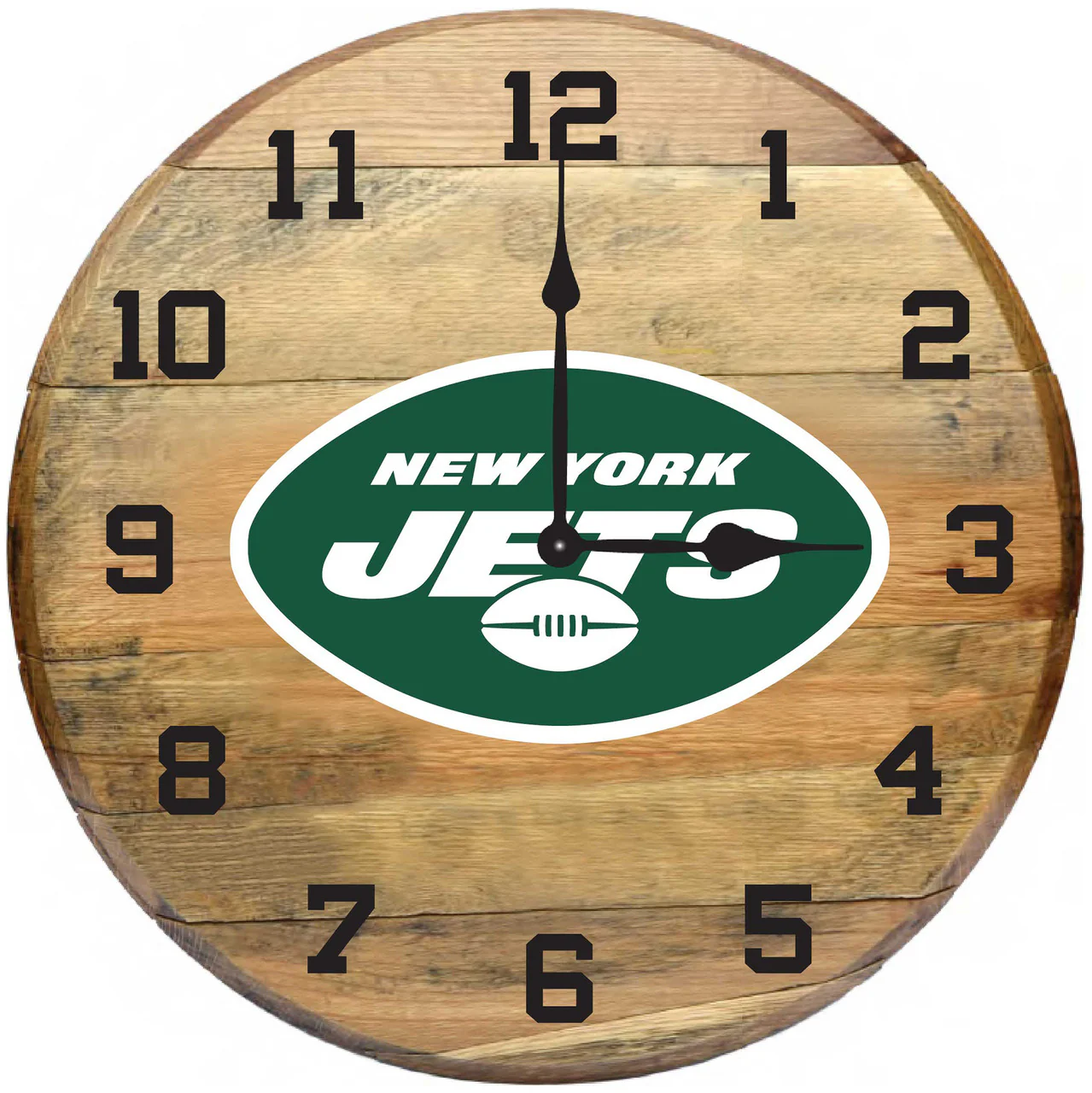 NFL Fan's Choice Oak Barrel Clock - Image 25