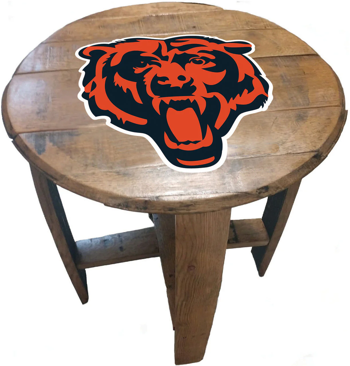 NFL Fan's Choice Oak Barrel Table - Image 5