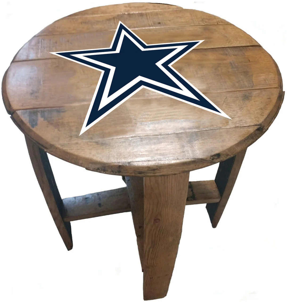 NFL Fan's Choice Oak Barrel Table - Image 8