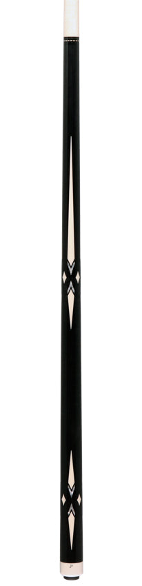 J Pechauer JP19T JP T Series No Wrap Pool Cue -  Ebony-Stained Maple with Sim Ebony Framed Pearl and Sim. Ivory Points - Image 5