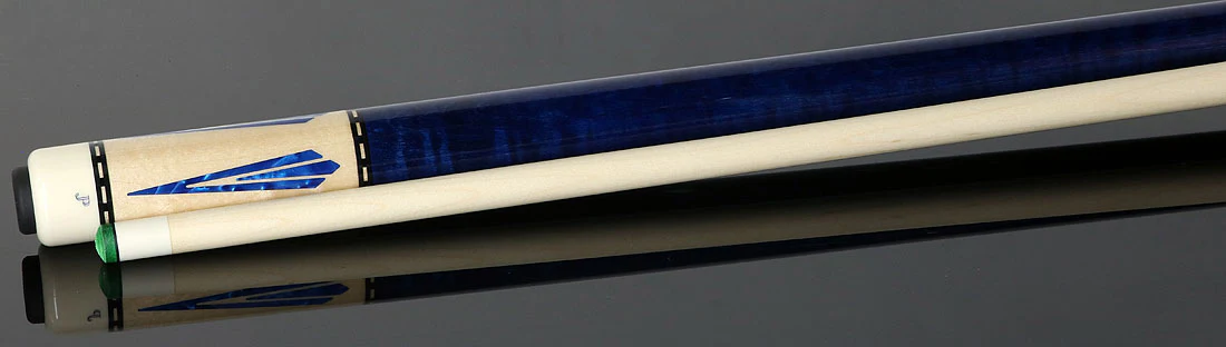 J Pechauer JP07T JP T Series No Wrap Pool Cue - Natural Maple with Blue Points - Image 3