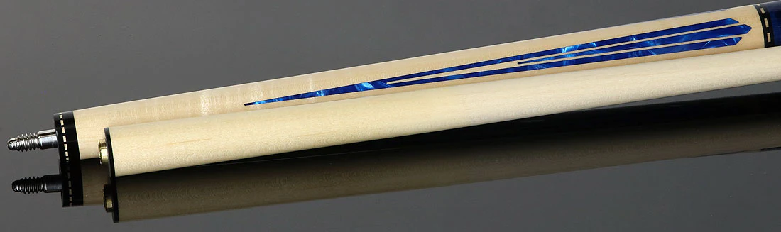 J Pechauer JP07T JP T Series No Wrap Pool Cue - Natural Maple with Blue Points - Image 4