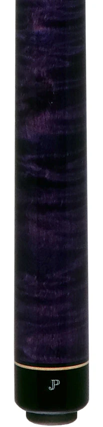 J Pechauer JP08T JP T Series No Wrap Pool Cue - Natural-Stained Maple with Purple Point Inlays - Image 2